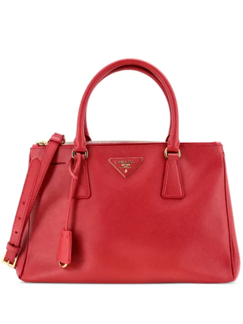 Prada Pre-Owned Double Zip Lux Saffiano Leather Medium tote bag