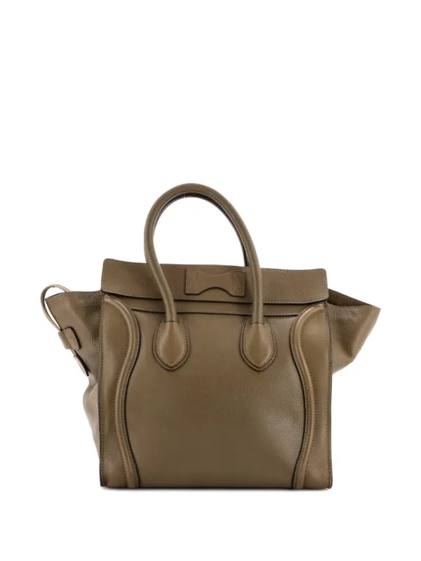 Celine Pre-Owned ラゲージ バッグ グレイニーレザー ミニ