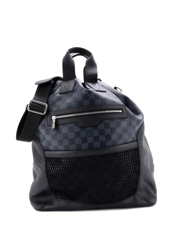 louis vuitton cobalt backpack Damier Matchpoint 1777632 FASHIONPHILE and interior slip compartments Louis Vuitton Discovery Backpack Damier