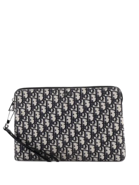 Christian Dior Pre-Owned Wristlet Oblique Canvas clutch bag
