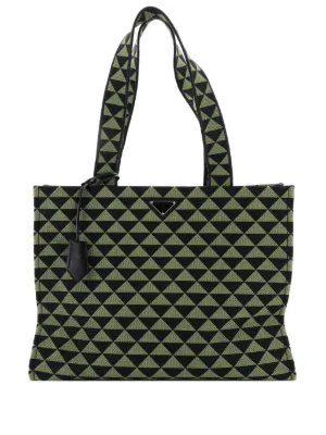 Prada Pre-Owned 2013-2025 Jacquard Triangolo Symbole Shopping Tote