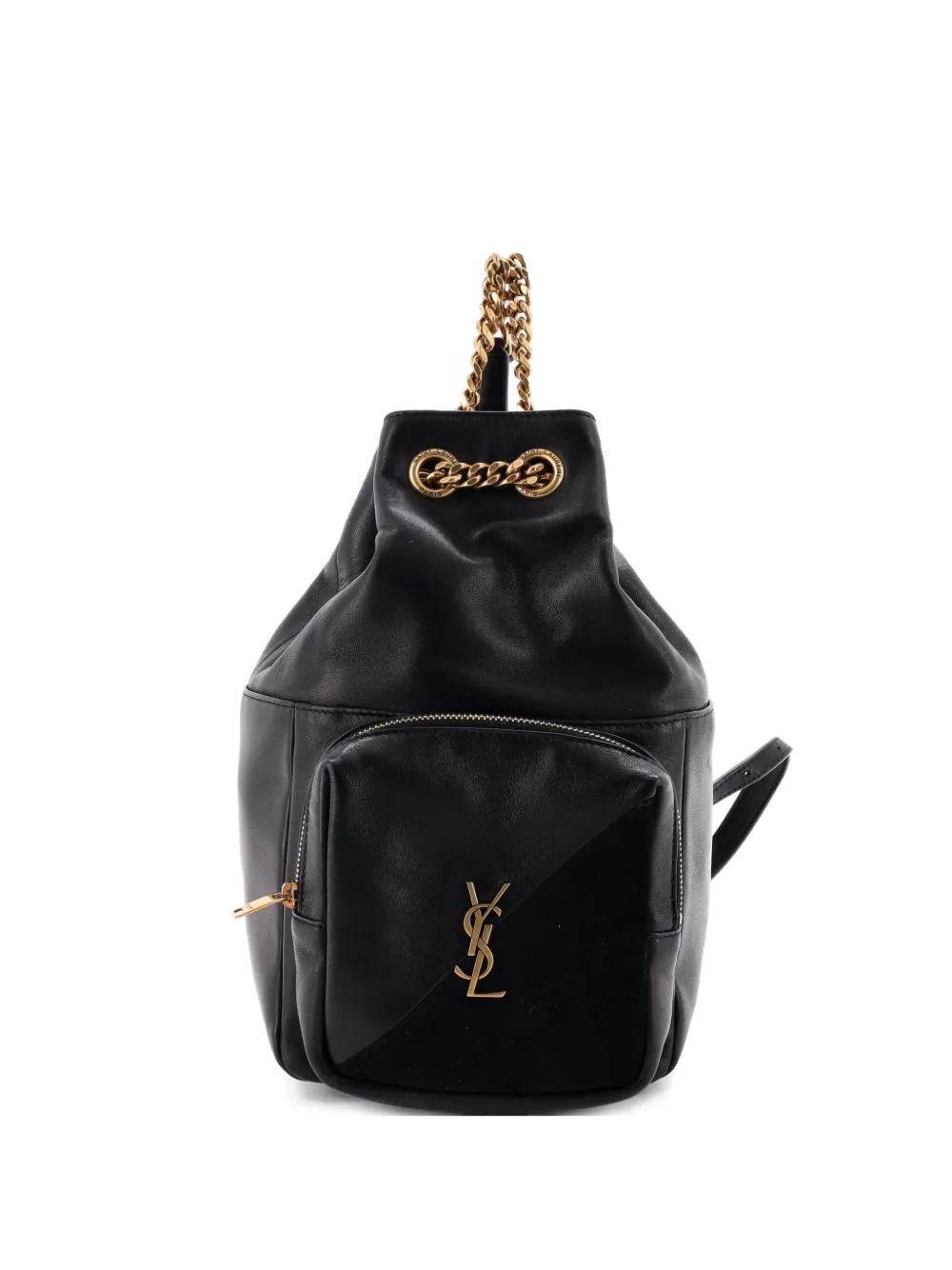 Saint Laurent Pre-Owned Jamie Leather and Suede backpack - Nero
