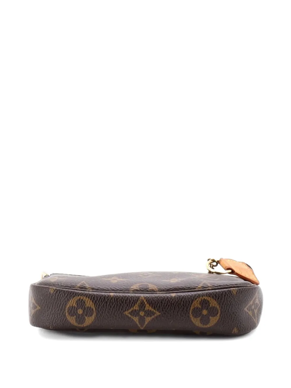 Pre-owned Louis Vuitton Pochette Accessoires Monogram Canvas Mini Clutch Bag In Brown
