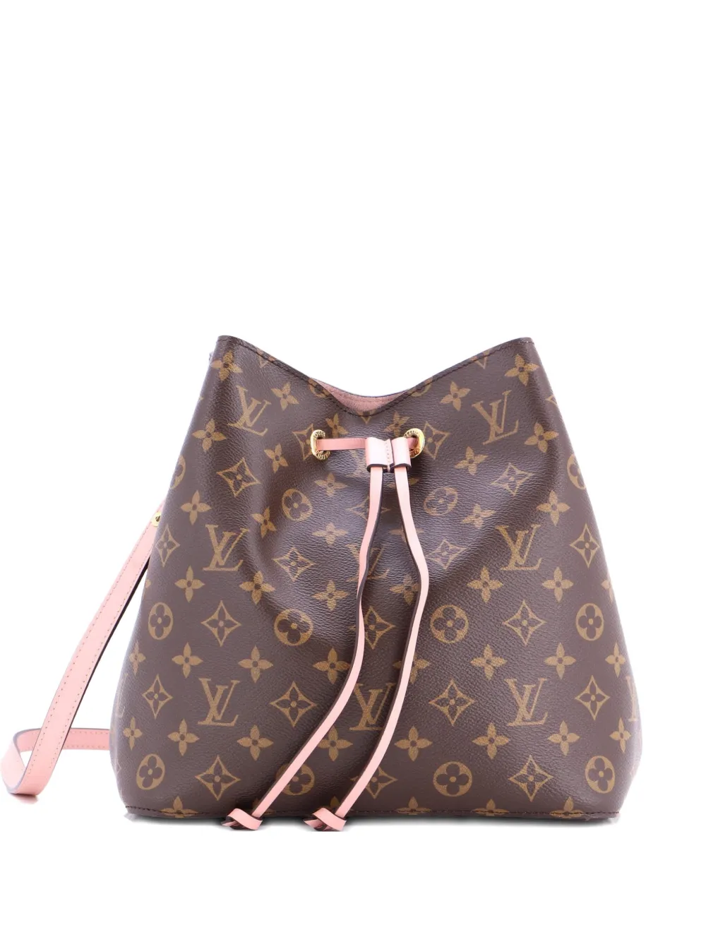 Louis Vuitton Pre-Owned NeoNoe Handbag Monogram Canvas with Leather MM bucket bag - Braun