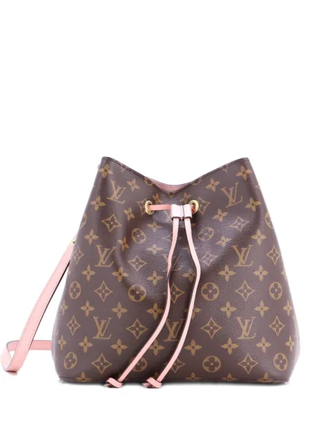 Louis Vuitton Pre-Owned NeoNoe Handbag Monogram Canvas with Leather MM bucket bag