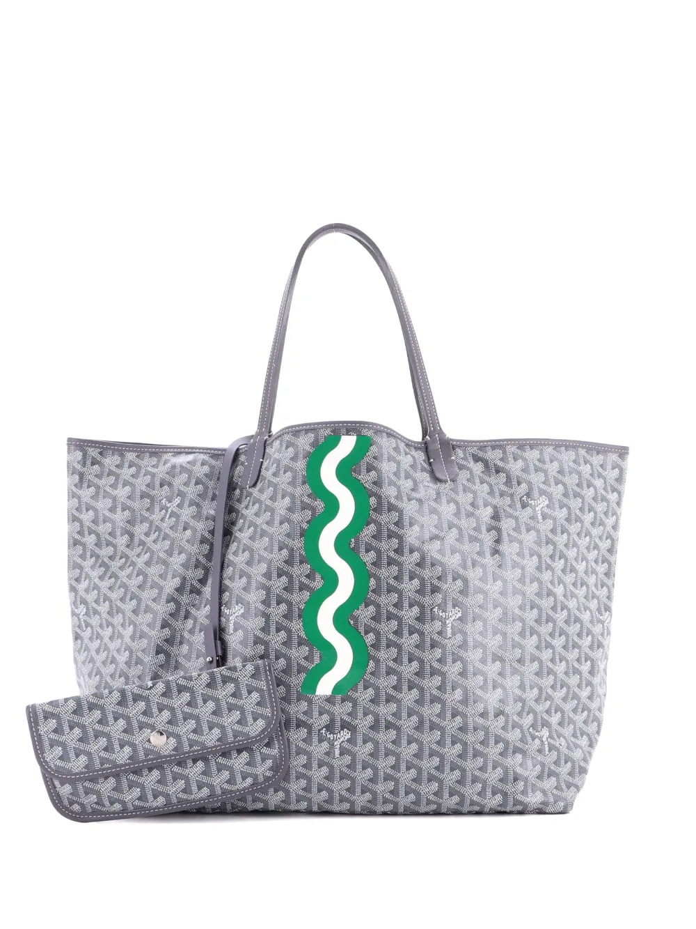 Goyard Pre-Owned Saint Louis Printed Coated Canvas GM tote bag - Grigio