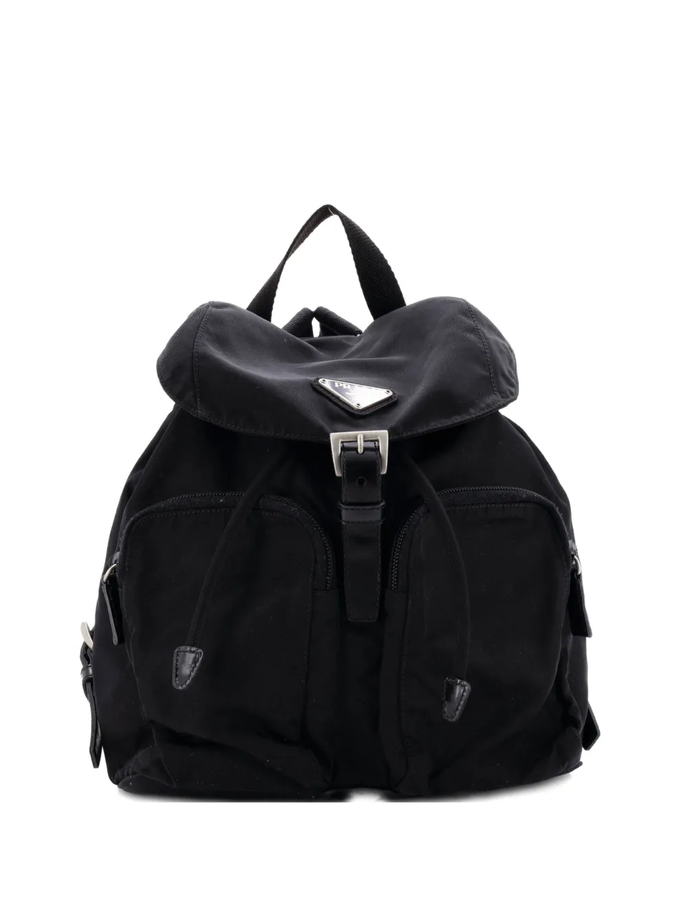 Prada Pre-Owned Double Front Pocket Tessuto Small backpack | Black | Image 1