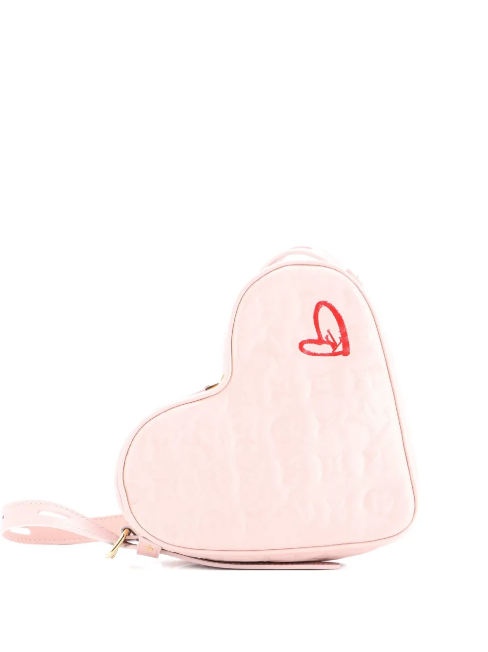 Louis Vuitton Pre-Owned Coeur Handbag Limited Edition Fall in Love Monogram Embossed Lambskin crossbody bag - Rosa