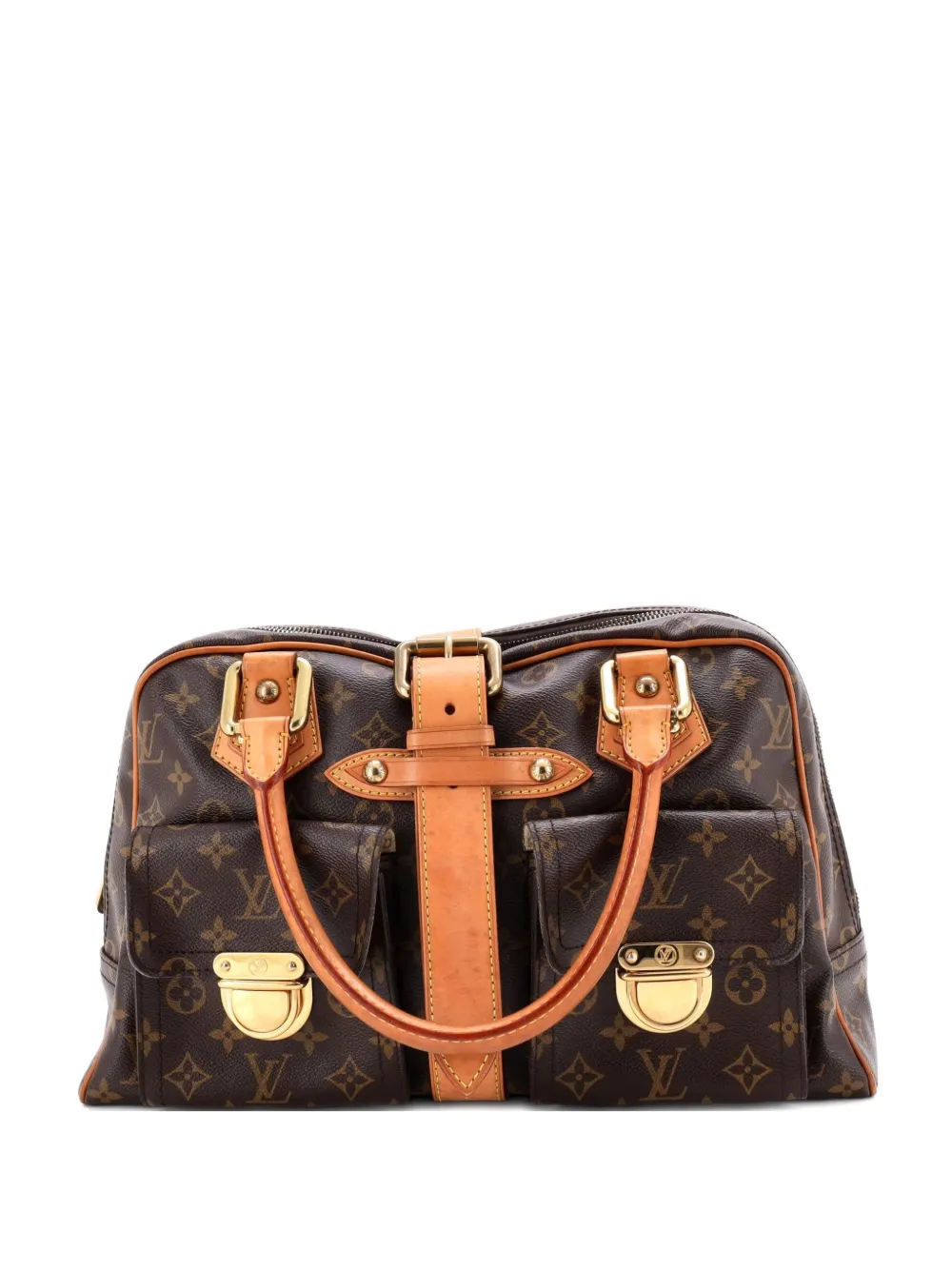 Louis Vuitton Pre-Owned Manhattan Handbag Monogram Canvas GM satchel - Marrone