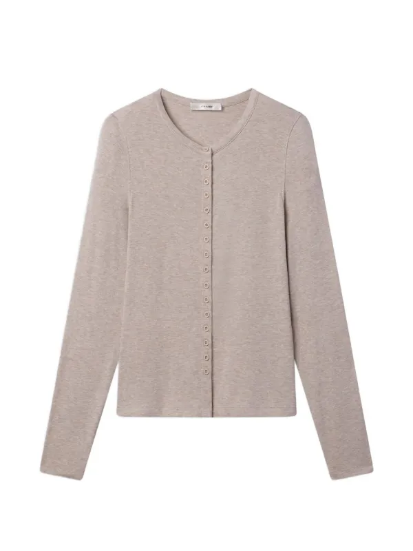 Frame Rib Splay Top in Neutrals