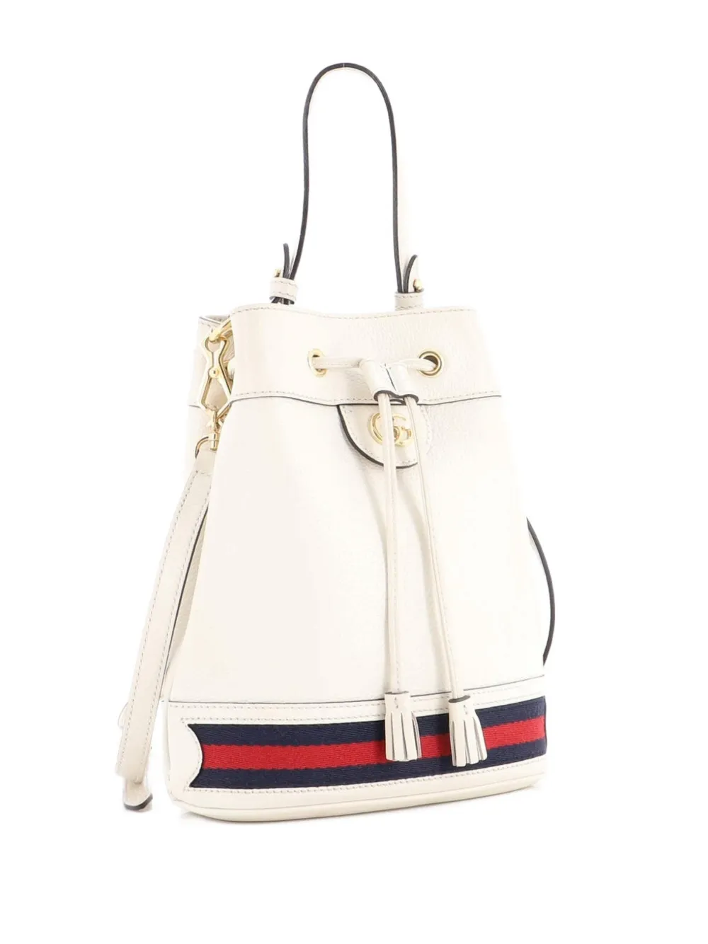 Gucci Pre-Owned Ophidia Leather Small bucket bag - Toni neutri