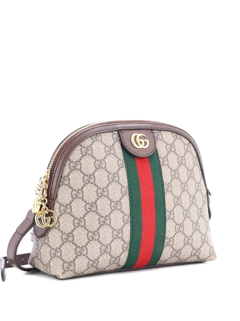 Gucci Pre-Owned Ophidia Dome GG Coated Canvas Small shoulder bag - Marrone