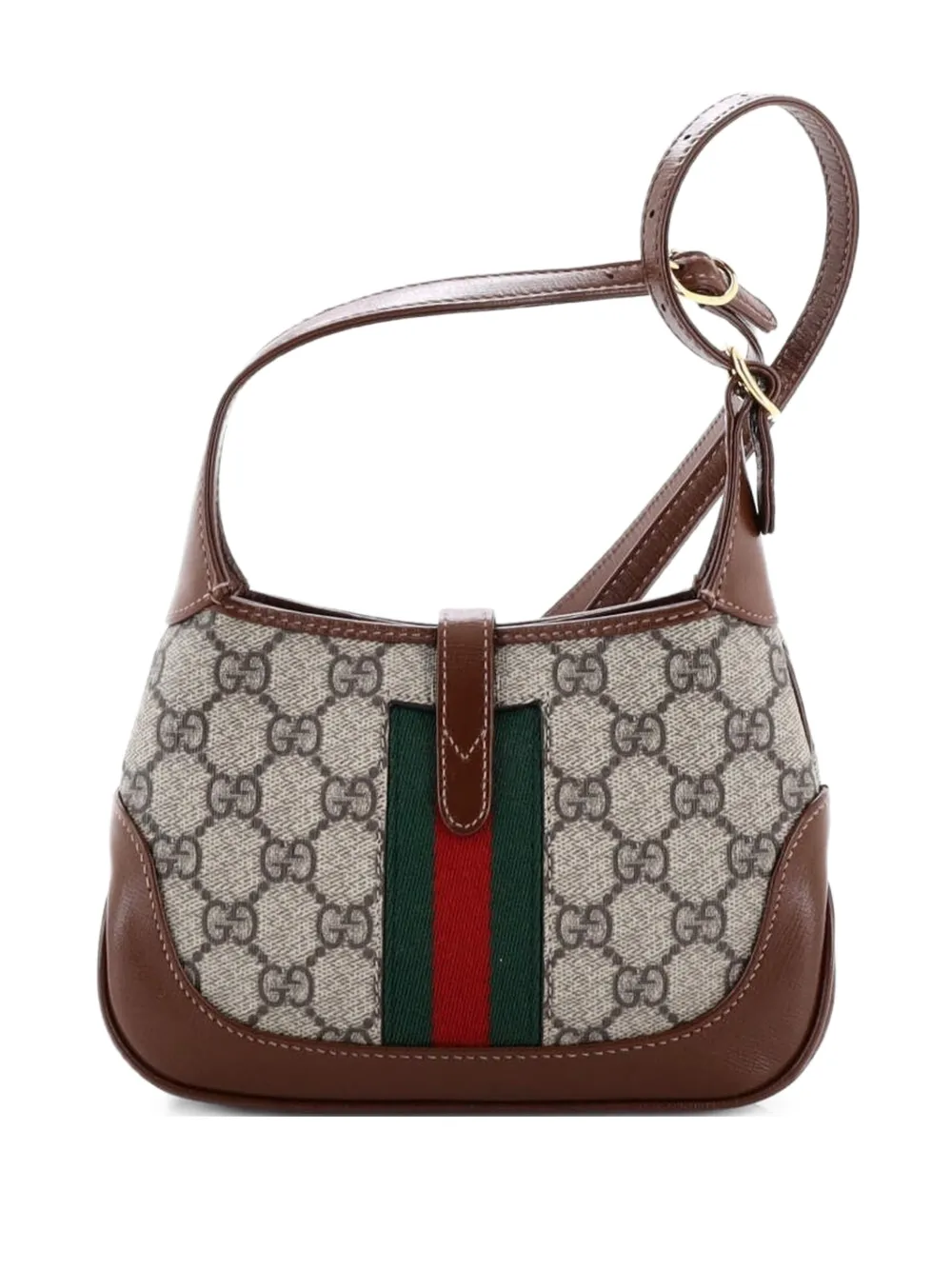 Gucci Pre-Owned Jackie 1961 GG Coated Canvas Mini hobo bag - Marrone