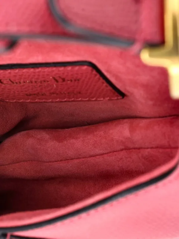 クリスチャンディオール ミニショルダーバッグ ワンショルダー ピンク Christian Dior Pre-Owned サドル ハンドバッグ レザー ミニ