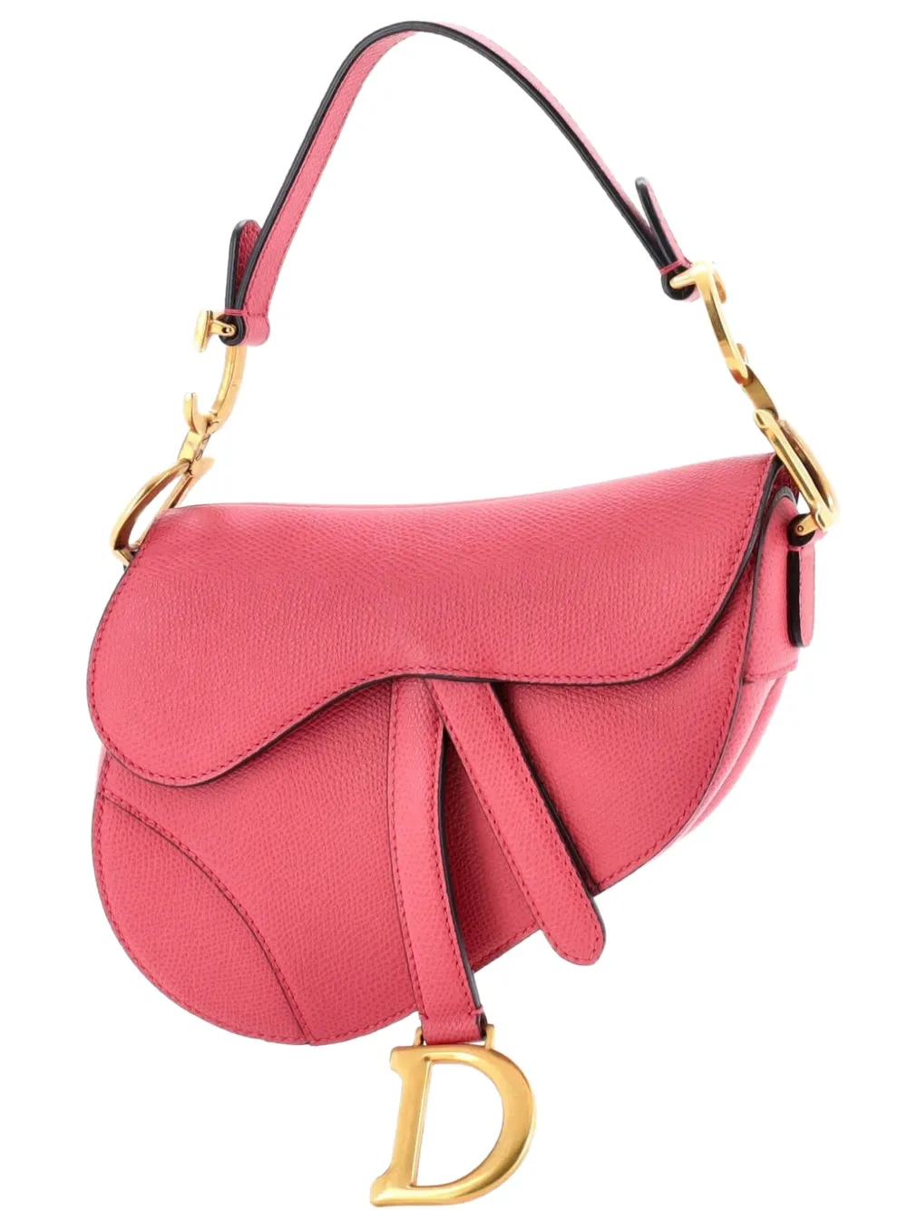 Christian Dior Pre-Owned Saddle Handbag Leather Mini shoulder bag - Rosa
