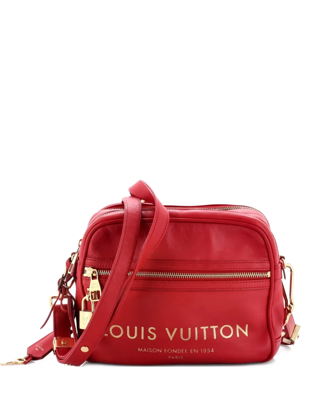 Louis Vuitton Pre-Owned Flight Paname Takeoff Bag Leather shoulder bag - Rosso