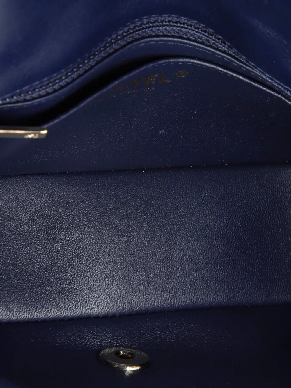 Pre-owned Chanel Classic Single Flap Bag 3d Quilt Printed Denim Mini Crossbody Bag In Blue