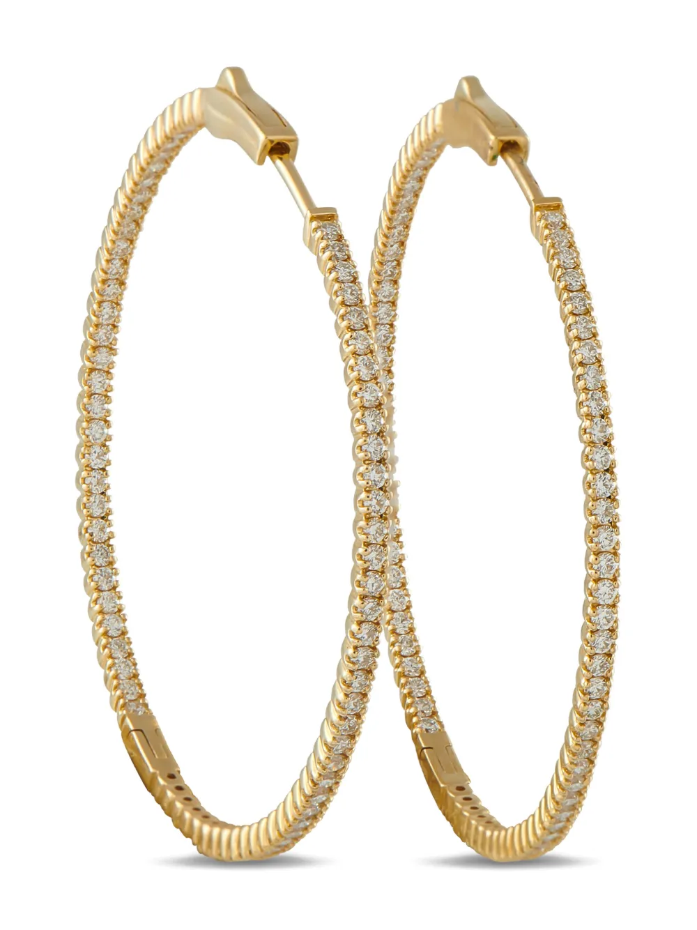 LB Exclusive diamond hoop earrings - Oro