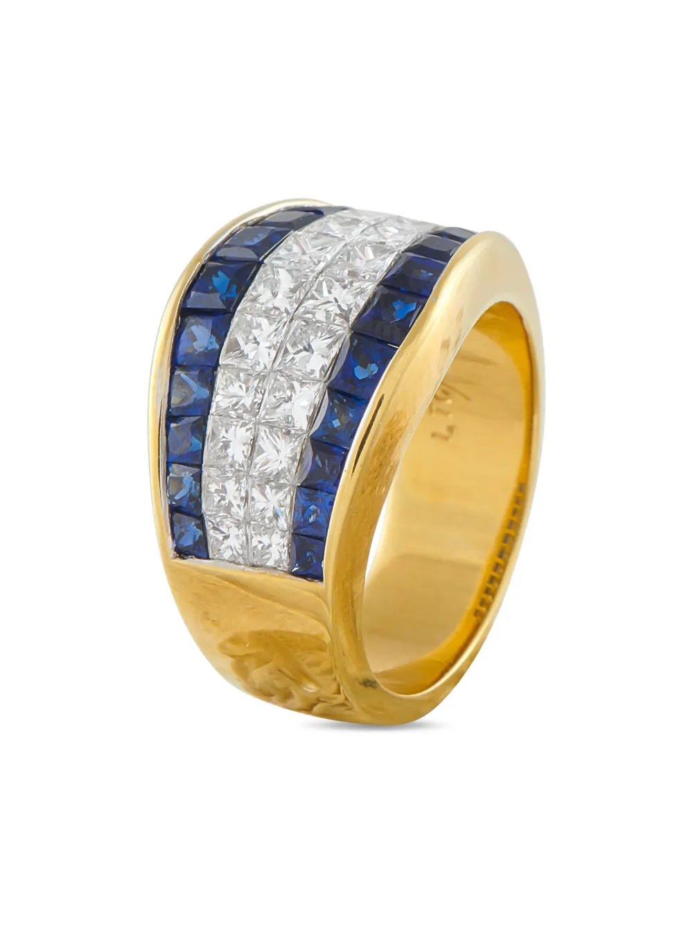 LB Exclusive diamond sapphire ring - Gold