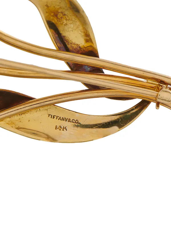 Tiffany & Co. Pre-Owned ダイヤモンド＆ルビーフローラル ブローチ