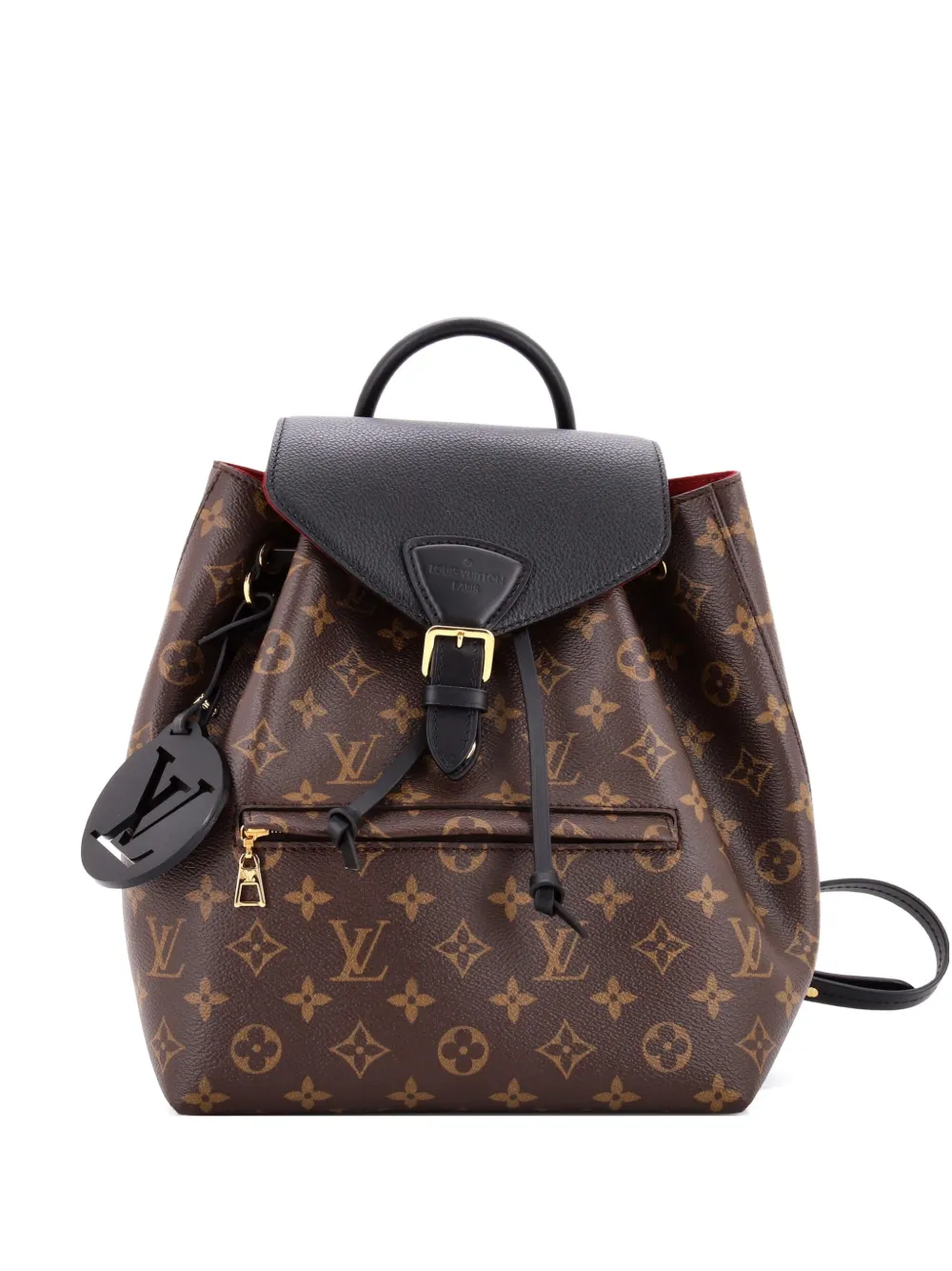 Louis Vuitton Pre-Owned Montsouris NM Monogram Canvas with Leather PM backpack | Brown | Image 1