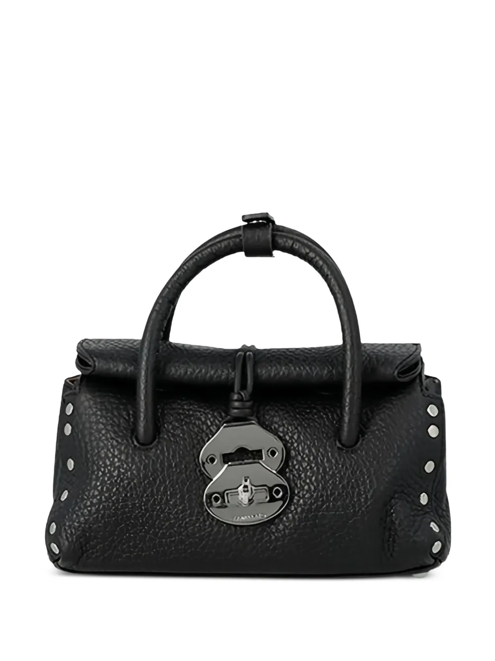 Zanellato mini Dotta® Baby stud-embellished tote bag - Nero