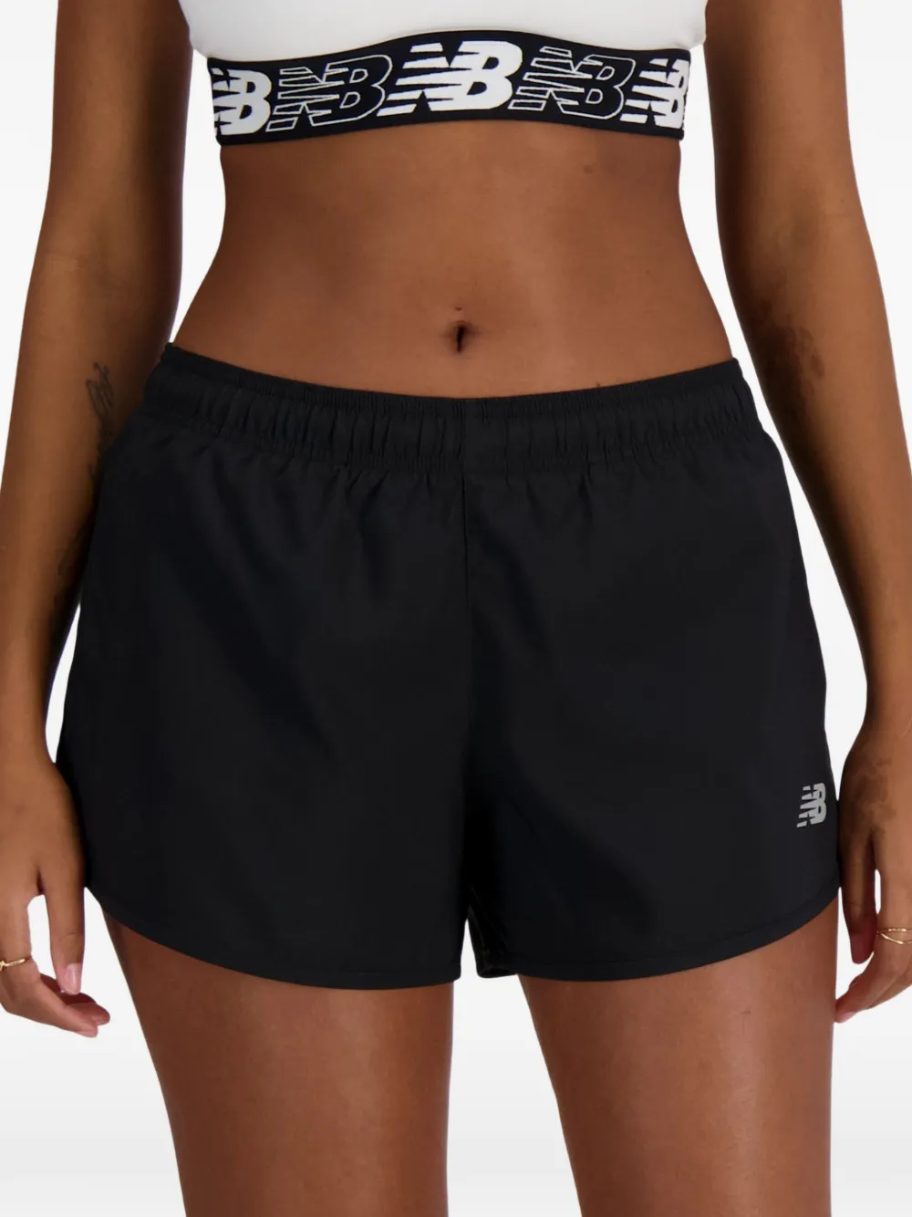 New Balance Sport Essential 3" shorts Zwart