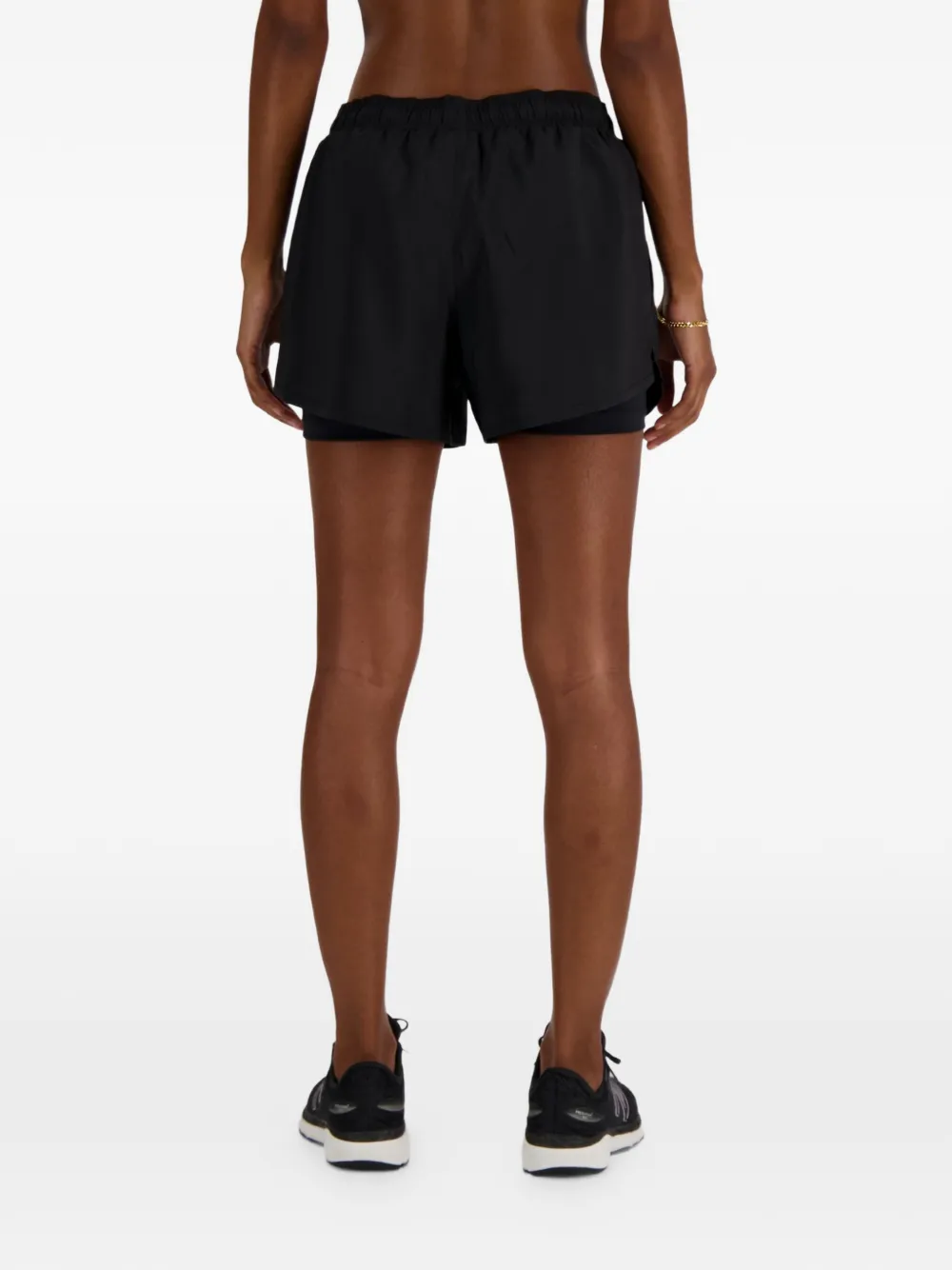 New Balance Sport Essential 2-in-1 3" shorts Zwart