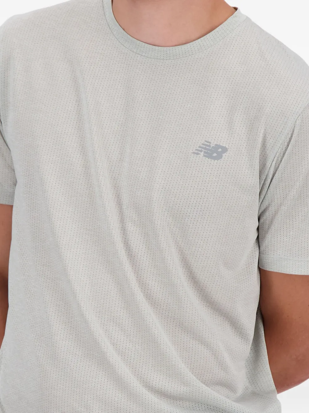 New Balance Athletics T-shirt met ronde hals Grijs
