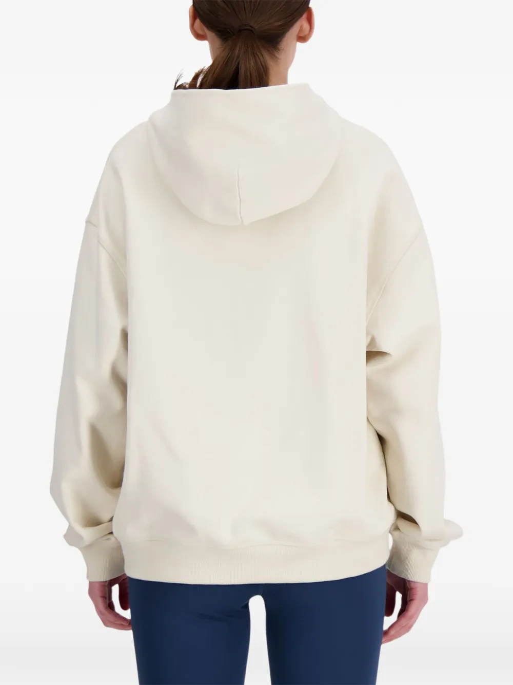 New Balance Athletics hoodie met geborduurd logo Beige