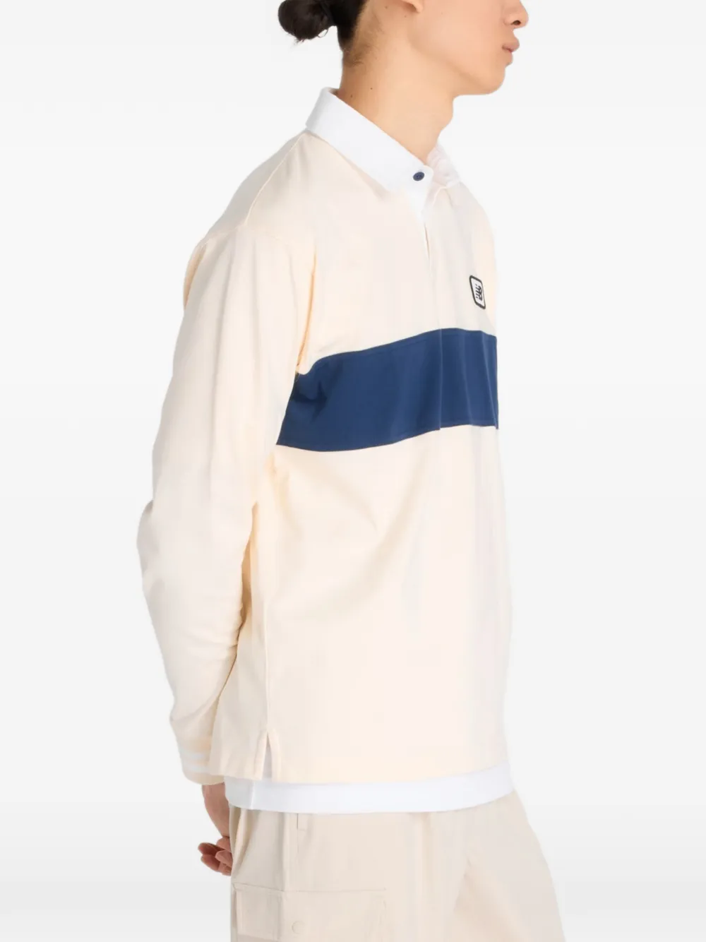 New Balance Rugby long-sleeve polo shirt - Beige