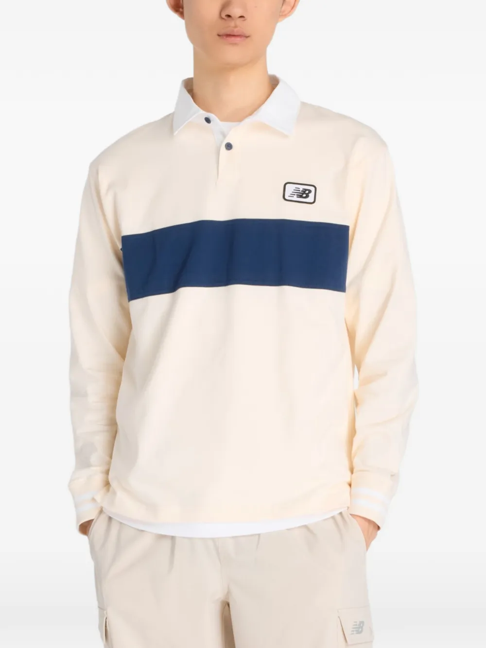 New Balance Rugby long-sleeve polo shirt - Toni neutri