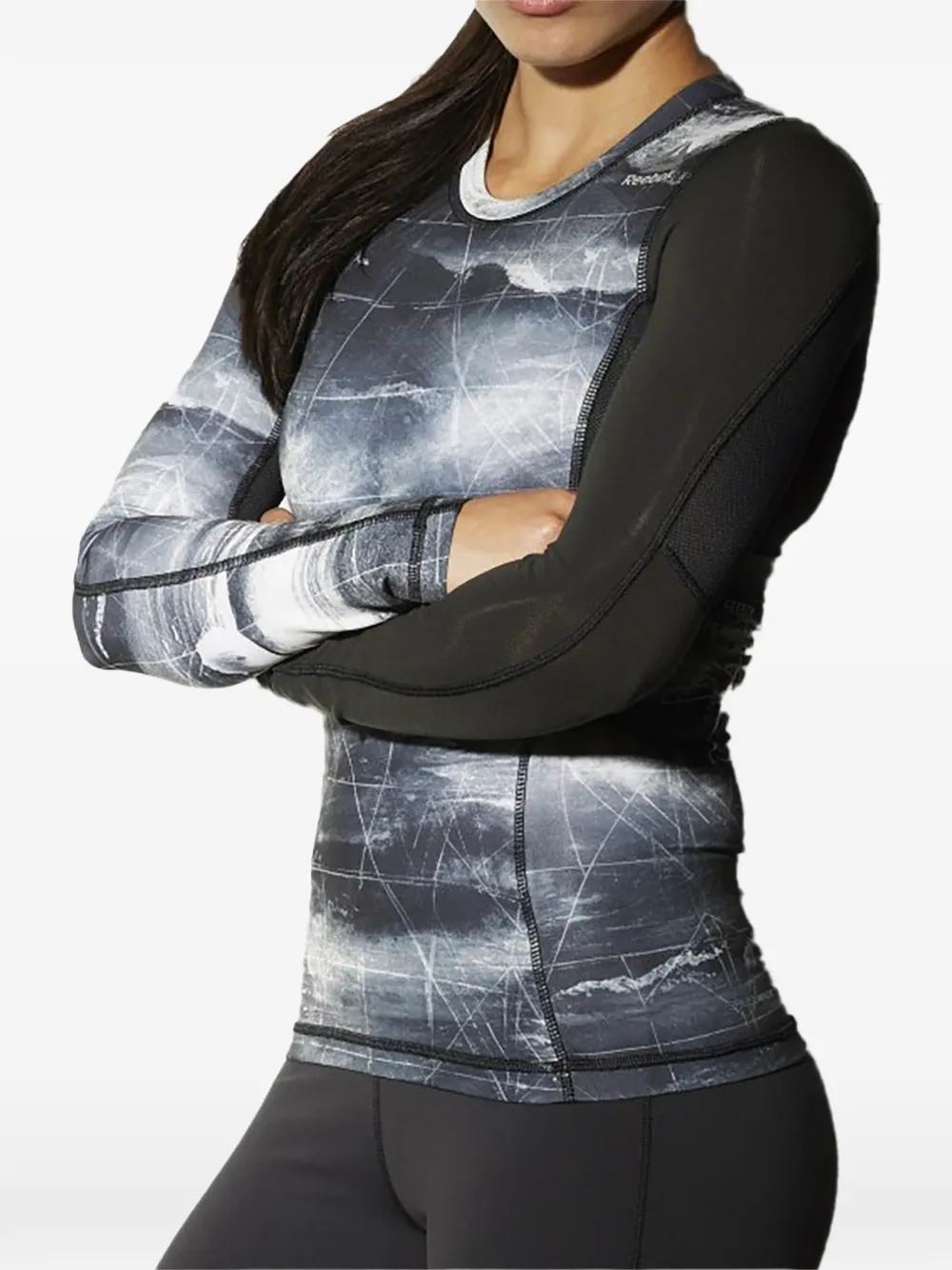 Reebok Rashguard Combat Oberteil - Grau