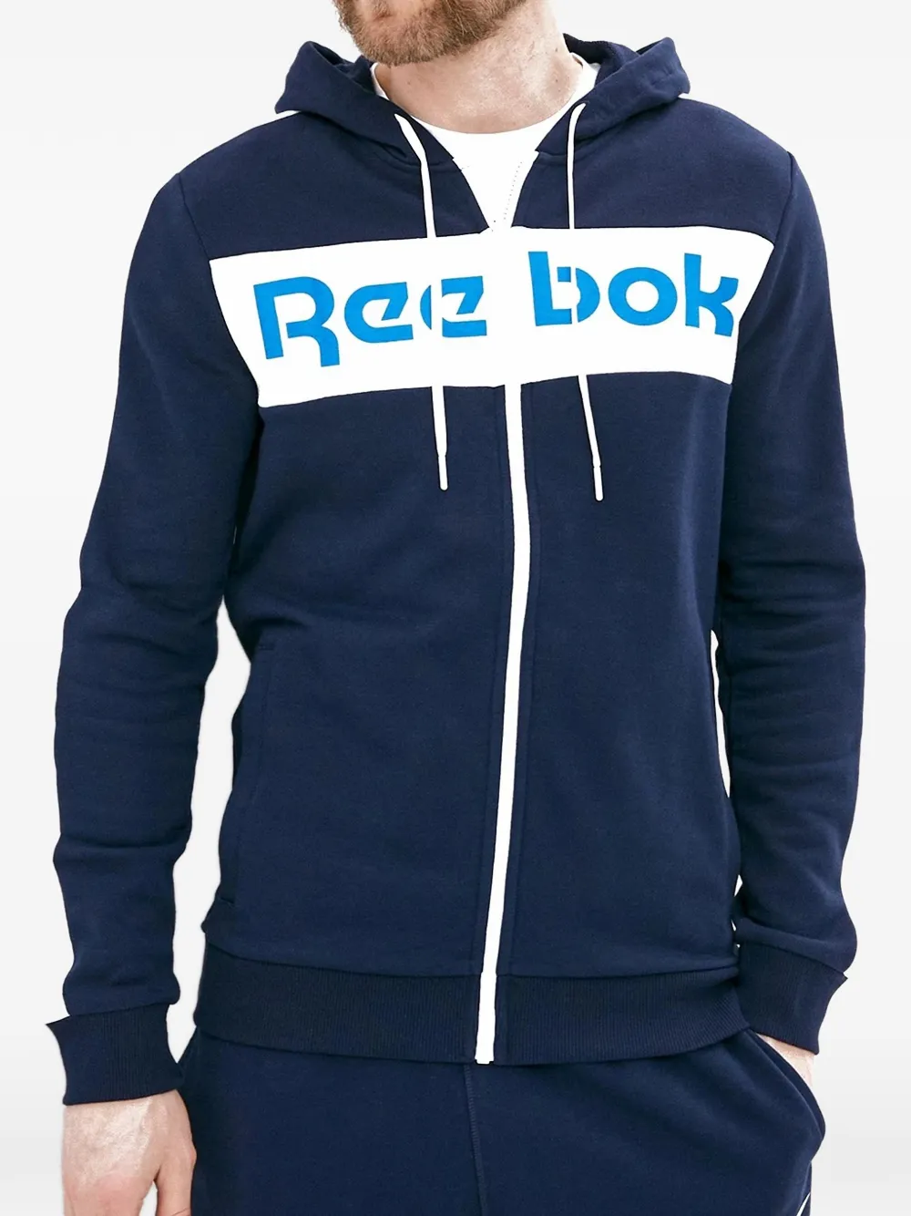 Reebok logo hoodie - Blu
