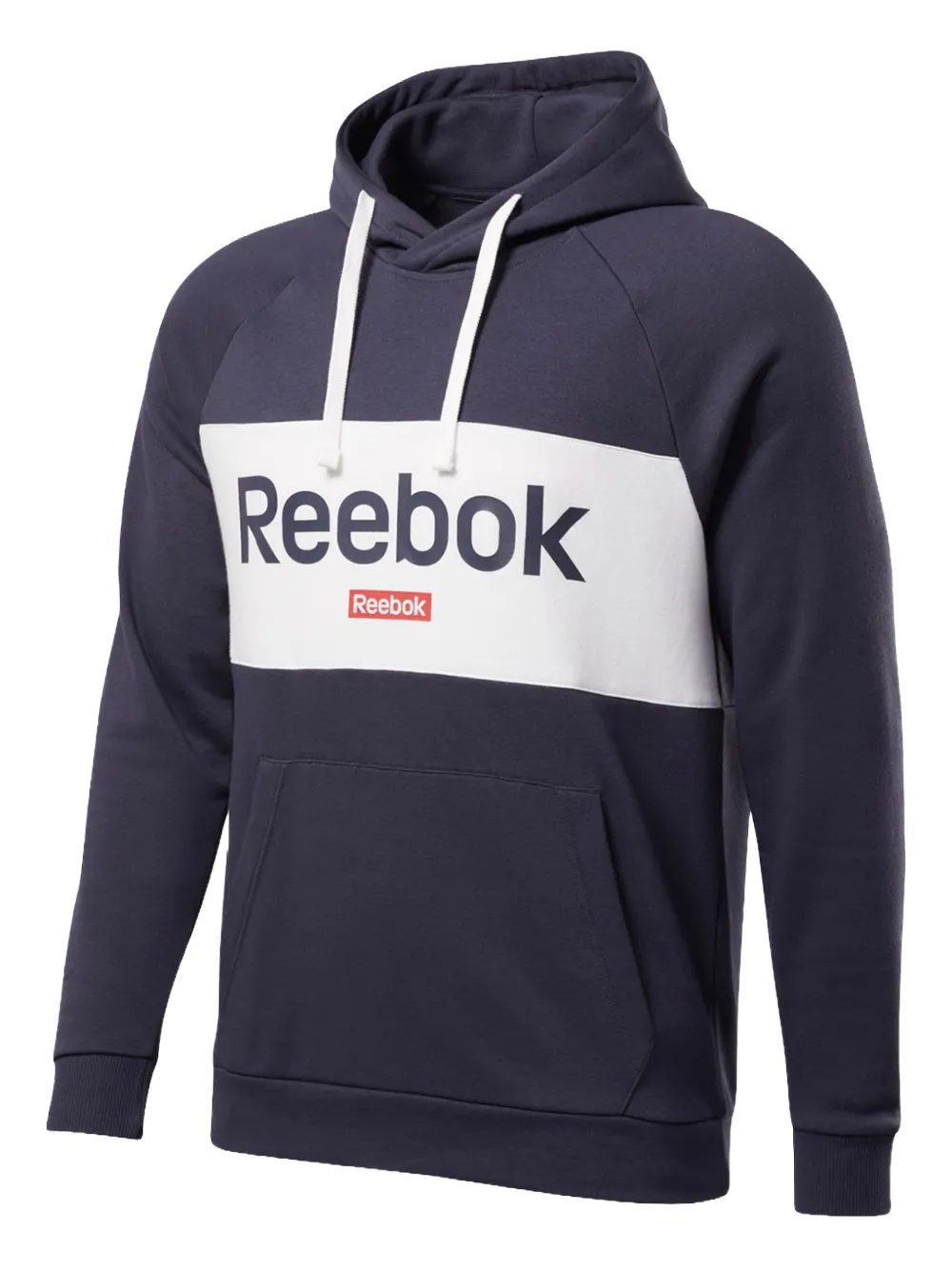 Reebok Felpa con cappuccio e logo - Blu