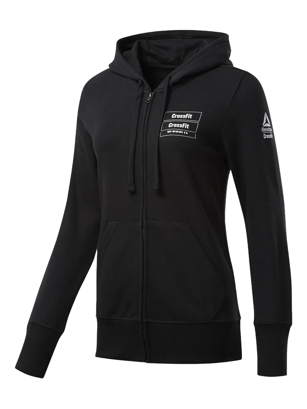 Reebok Felpa CrossFit con cappuccio e zip - Nero
