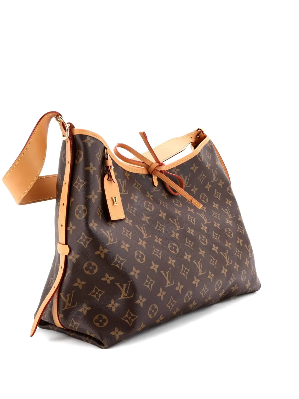 Louis Vuitton Pre-Owned CarryAll Monogram Canvas MM hobo bag - Marrone