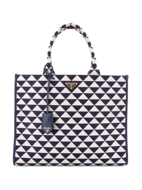 Prada Pre-Owned Symbole Shopper Jacquard Large tote bag