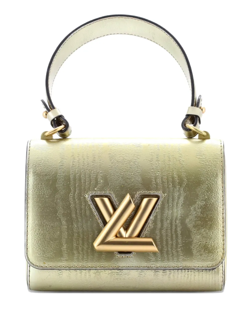 Louis Vuitton Pre-Owned Twist Handbag Gravity Gold Calfskin PM satchel