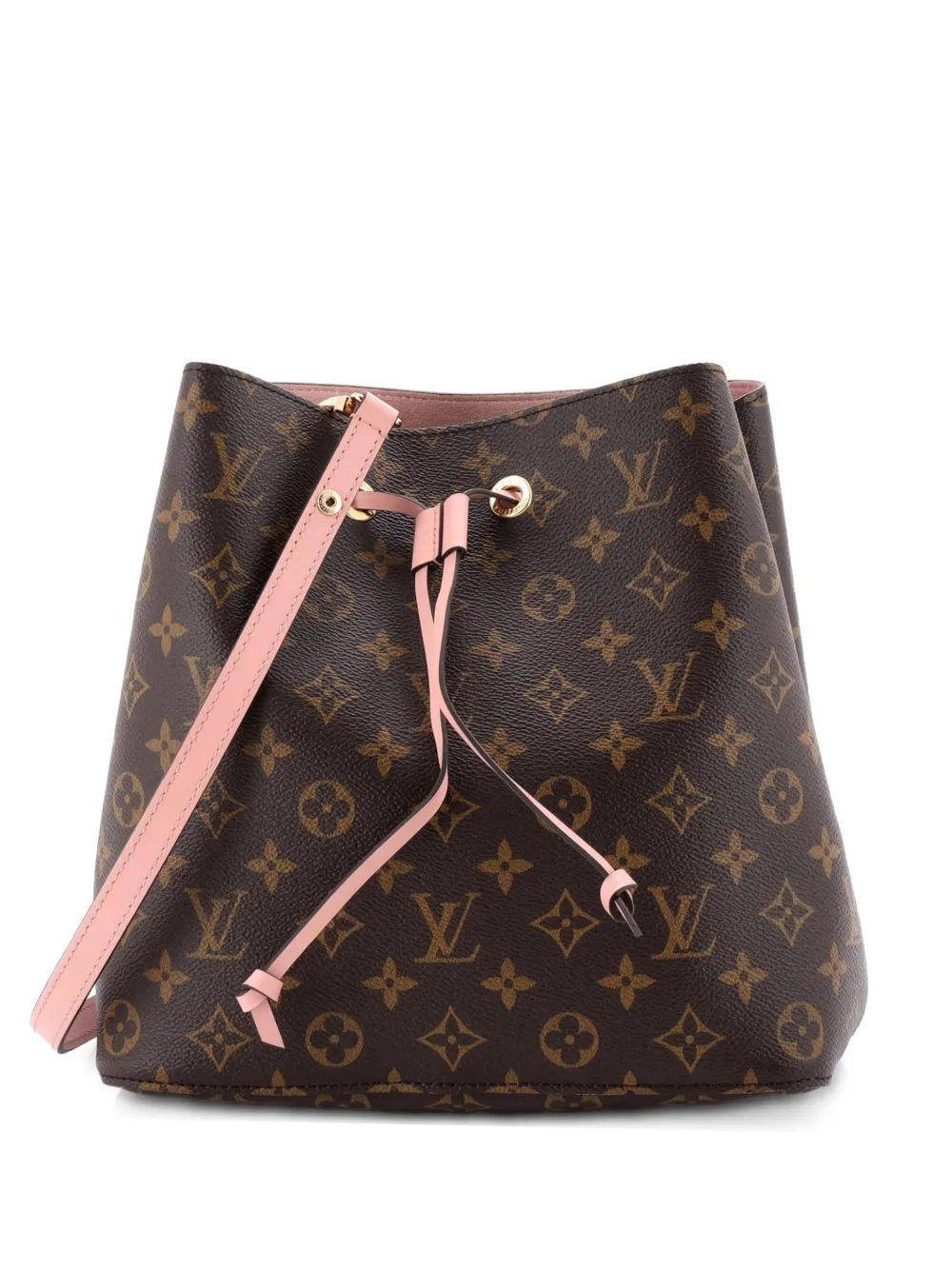 Louis Vuitton Pre-Owned NeoNoe Handbag Monogram Canvas with Leather MM bucket bag - Braun