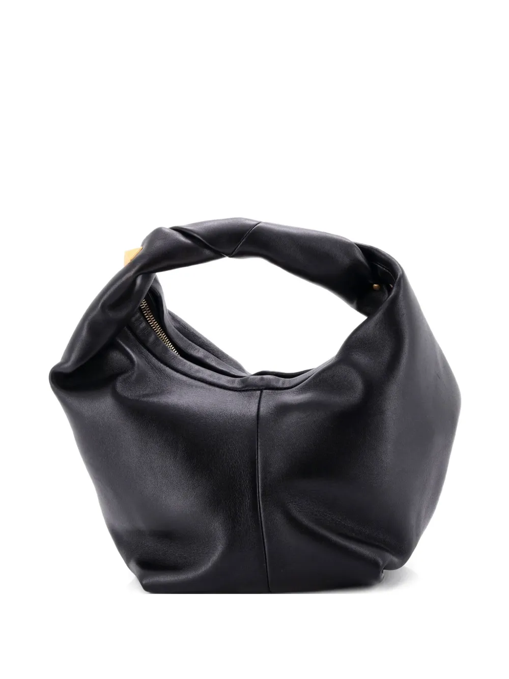 Valentino Garavani Pre-Owned Roman Stud Leather Medium hobo bag - Nero