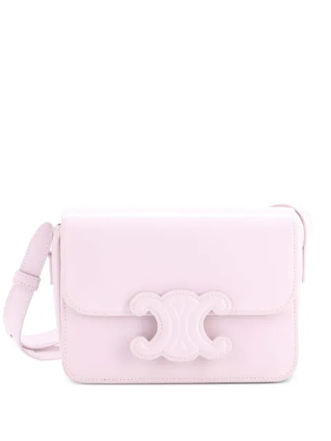 Celine Pre-Owned Triomphe Shoulder Bag Smooth Calfskin Teen crossbody bag