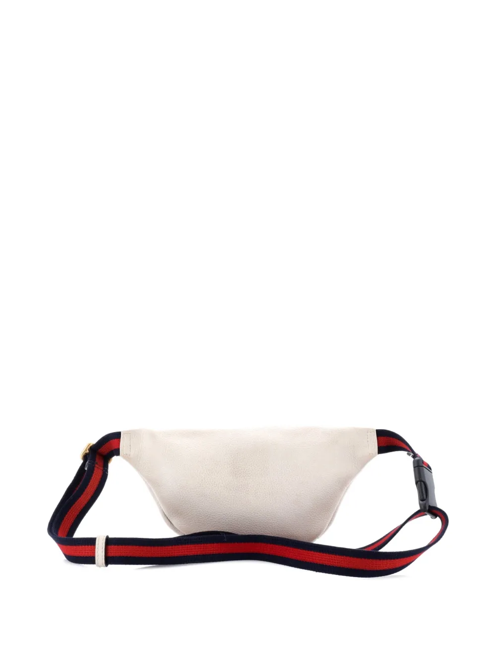 Pre-owned Gucci Logo Printed Leather Small Belt Bag In Neutral