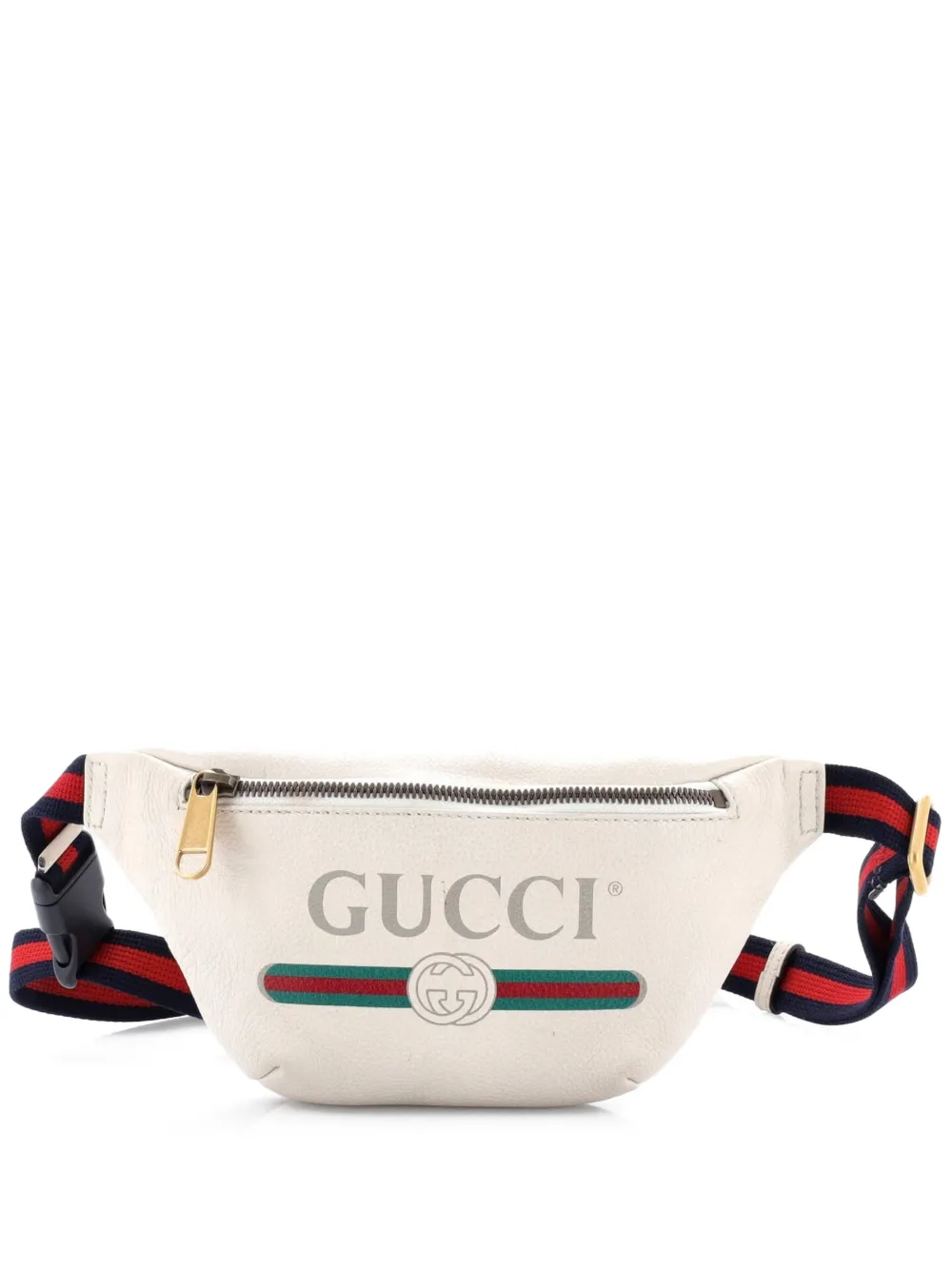 Gucci Pre-Owned Logo Printed Leather Small belt bag - Toni neutri