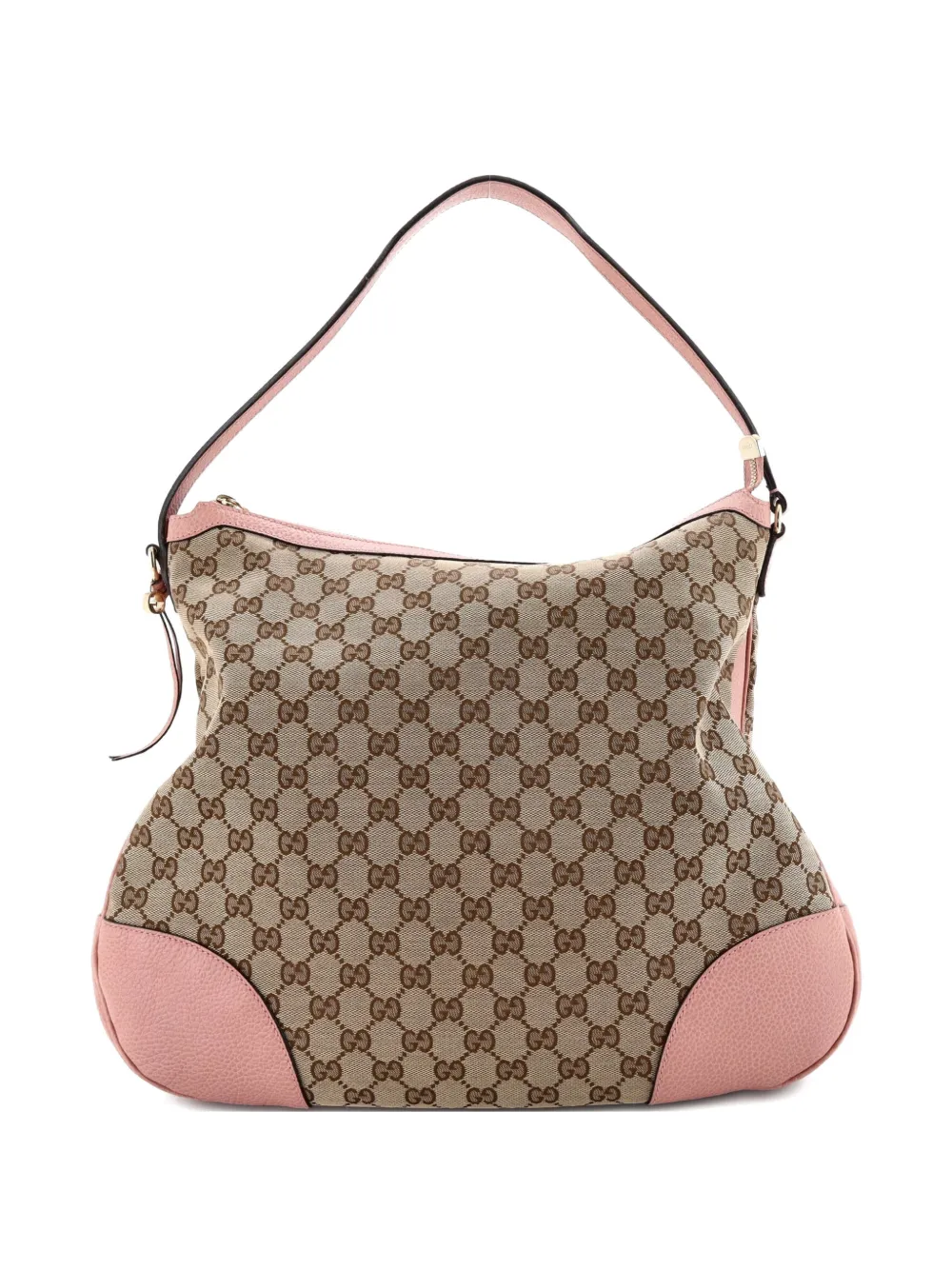Gucci Pre-Owned Bree GG Canvas with Leather Large hobo bag - Marrone