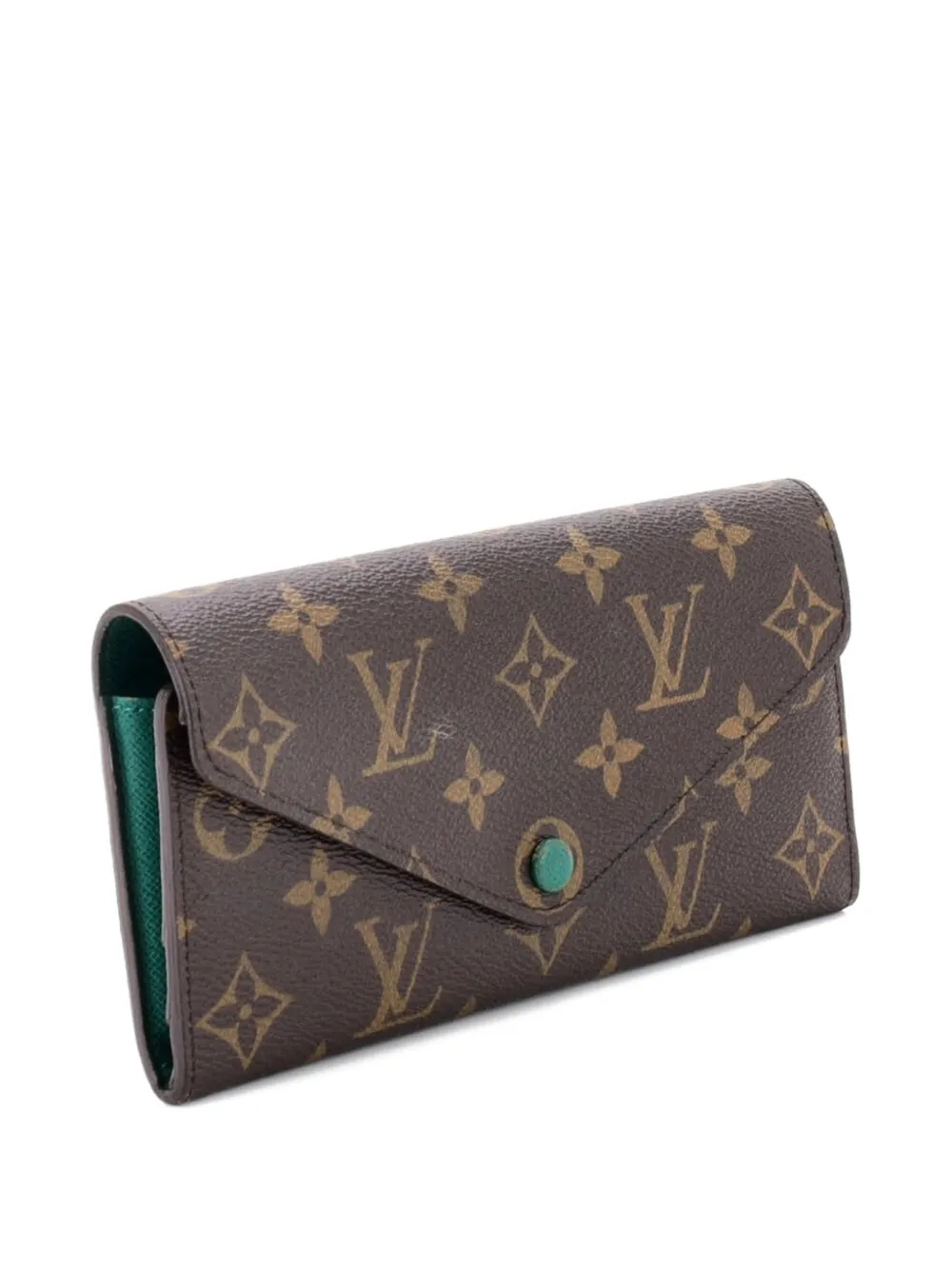 Pre-owned Louis Vuitton Emilie Wallet Monogram Canvas Small Wallets In Brown