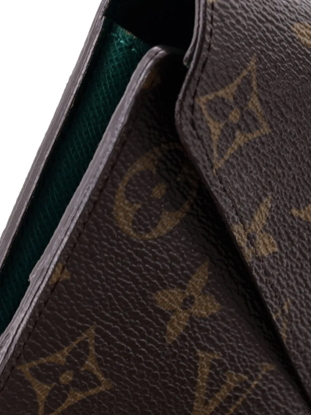 Pre-owned Louis Vuitton Emilie Wallet Monogram Canvas Small Wallets In Brown