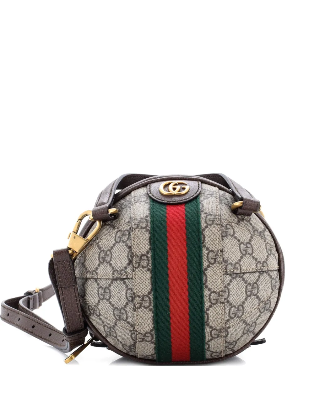 Gucci Pre-Owned Ophidia Basketball Bag GG Coated Canvas Mini shoulder bag - Brown