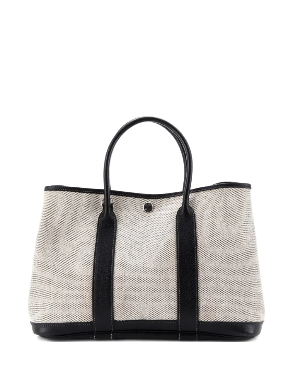 Hermès Pre-Owned Garden Party Toile and Leather 30 tote bag - Nero