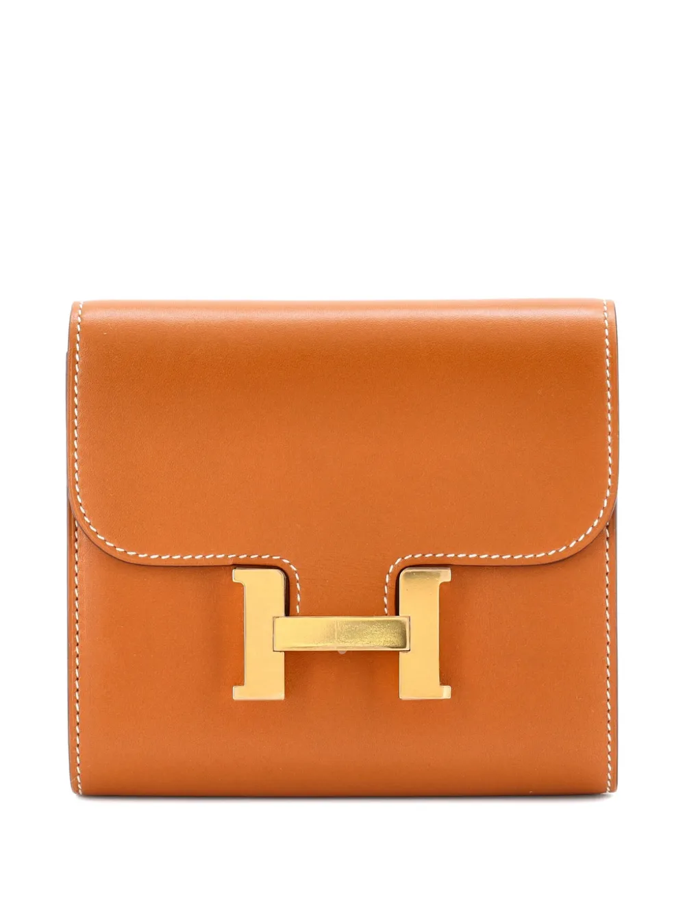 Hermès Pre-Owned Constance Wallet Tadelakt Compact small wallets | Brown | Image 1